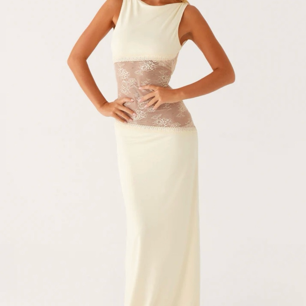 Butter Yellow Lace Dress